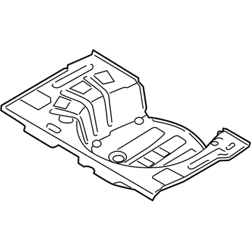 Hyundai 65513-A5000 Panel Assembly-Rear Floor, Rear