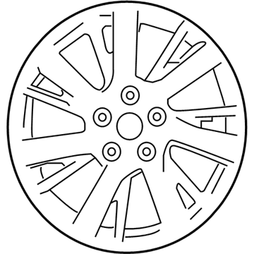 Nissan 40300-4AF2A Aluminum Wheel