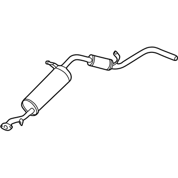 Nissan 20100-5S710 Exhaust, Main Muffler Assembly