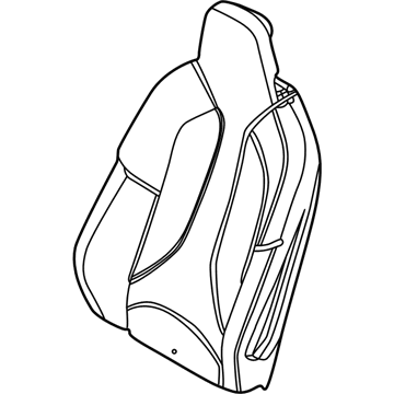 BMW 52-10-7-455-547 FOAM PAD SPORT BACKREST LEFT