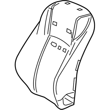 Lexus 71551-78051 Pad, Front Seat Back, R