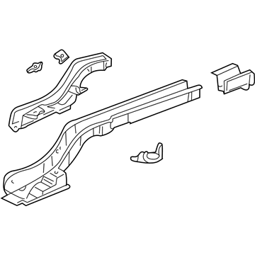 GM 20849329 Rear Rail