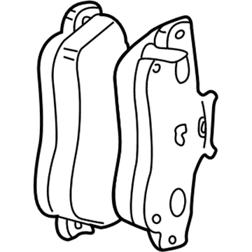 Mopar 5135543AB Rear Disc Brake Pad