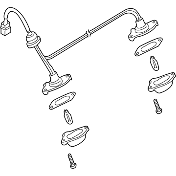 Nissan 26510-0W010 Lamp Assembly-Licence