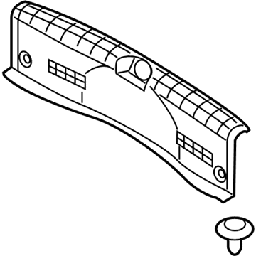 Hyundai 85770-E6000-TRY Trim Assembly-Rear Transverse