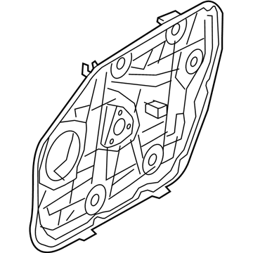 Hyundai 82471-D3011 Front Left-Hand Door Module Panel Assembly