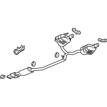 GM 84754327 Muffler & Pipe