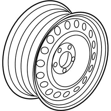 GM 9594785 Wheel, Steel