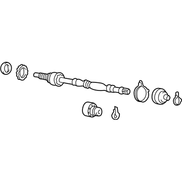 Hyundai 49500-25301--SJ Shaft Assembly-Drive, LH