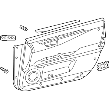 Lexus 67620-33E80-20 Panel Assembly, Front Door