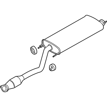 Hyundai 28600-B8150 Center Muffler Assembly