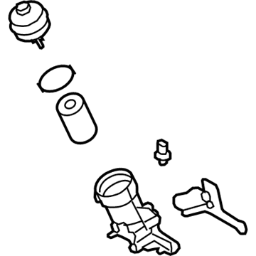 BMW 11-42-7-841-587 Oil Filter With Oil Cooler Connection