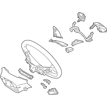 Hyundai 56110-F2AD0-SSH Steering Wheel Assembly