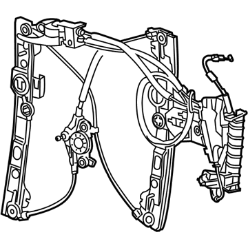 Mopar 68170373AA Front Door Window Regulator