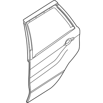 BMW 41-52-8-256-827 Door, Rear Left