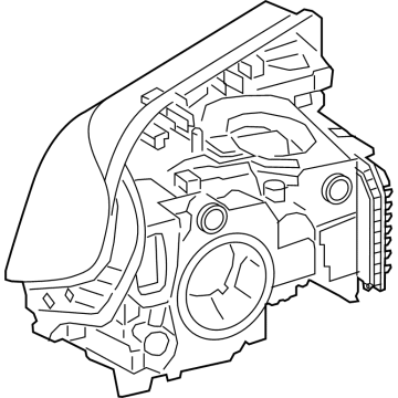 BMW 63-11-8-084-380 HEADLIGHT, LED, AHL, RIGHT