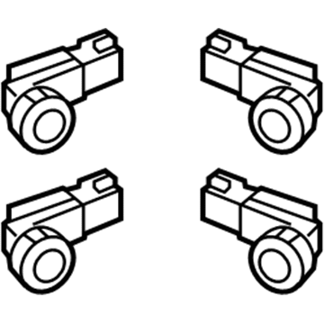 Acura 08V67-STK-280K Sensor, Back-Up (Polished Metal Metallic)