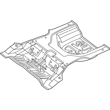 Hyundai 65511-39101 Panel-Rear Floor