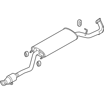 Kia 286001U200 Center Muffler Complete