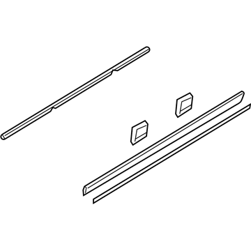 Hyundai 87722-3K500 Moulding Assembly-Waist Line Rear Door, RH