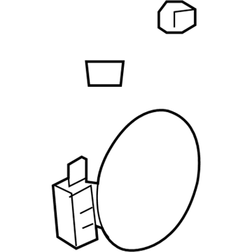 Hyundai 69510-2B000 Fuel Filler Door Assembly