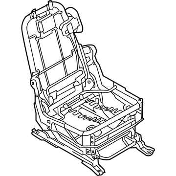 Nissan 88364-1JA1C Frame & Ajuster Assy-Cushion, Rear Seat