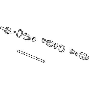 Honda 42311-SZA-A02 Shaft Assembly, L Drive