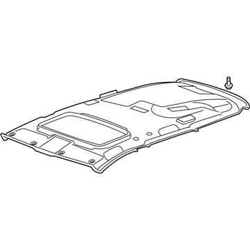 Acura 83200-STX-A12ZC Lining Assembly, Roof (Gray)