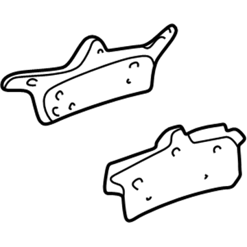 Mopar 5080896AB Rear Disc Brake Pad