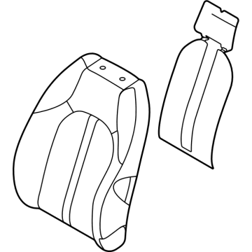 Hyundai 88450-L1110 Pad Assembly-FRT Seat Back, RH