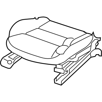 Infiniti 873A2-5DA0D Cushion & Adjuster Assy-Front, RH