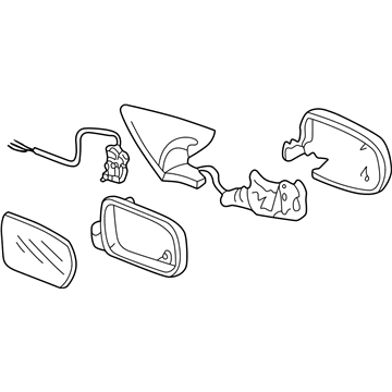 Acura 76250-ST7-A14 Mirror Assembly, Driver Side Door (R.C.)