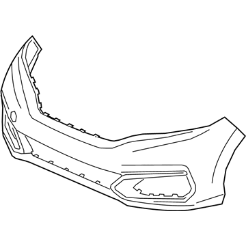 Honda 04711-T5R-A90ZZ Face, Front Bumper (Dot)