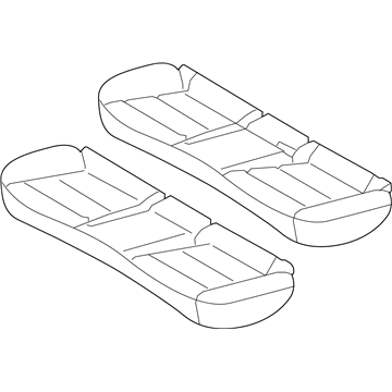 Hyundai 89100-G2211-SHU Cushion Assembly-RR Seat