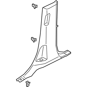 Ford JL1Z-7824356-AC Lower Center Pillar Trim