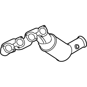 BMW 18-40-7-568-013 Exchange. Exhaust Manifold With Catalyst