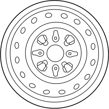 Nissan 40300-8J007 Wheel Assy-Disc