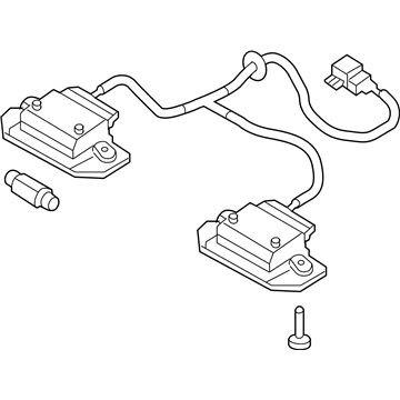 Hyundai 92501-2D500 Lamp Assembly-License Plate