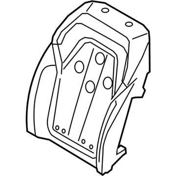 BMW 52-10-7-354-609 Foam Section, Comfort Backrest, A/C, Left