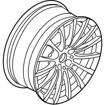 BMW 36-11-6-861-224 Light Alloy Disc Wheel Reflexsilber