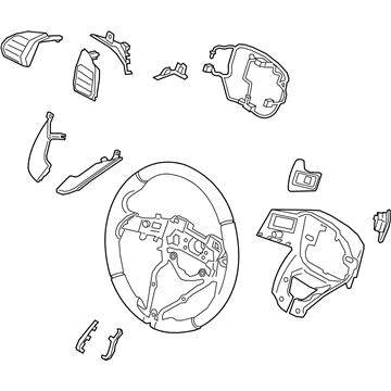 Hyundai 56100-J3FA0-UFM Steering Wheel Assembly