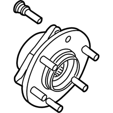 Infiniti 40202-ZR40B Road Wheel Hub Assembly, Front Right