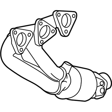 BMW 18-40-7-836-641 Exchange. Exhaust Manifold With Catalyst