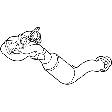 BMW 18-40-7-836-640 Exchange. Exhaust Manifold With Catalyst