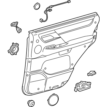 Lexus 67630-60R80-C7 PANEL ASSY, RR DOOR