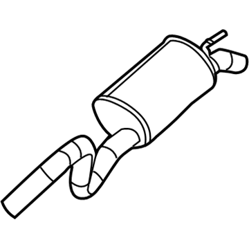 Mopar 52855326AE Exhaust Muffler And Tailpipe