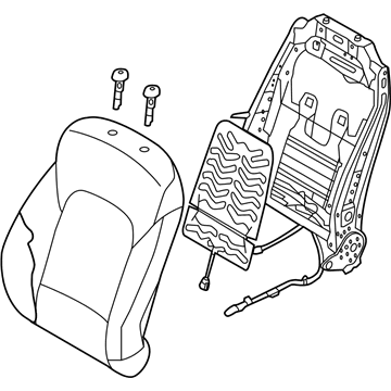 Hyundai 88303-4Z010-R5X Back Assembly-Front Seat Driver