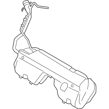 BMW 16-11-7-210-637 Plastic Fuel Tank With Left Sensor