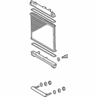 OEM 2009 Toyota Yaris Radiator Assembly - 16400-21371