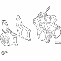 OEM 2009 Toyota Highlander Water Pump Assembly - 16032-0V011